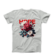 Hope Floral Illustration T-shirt - Plants, Garden & Food - Harvey Ltd