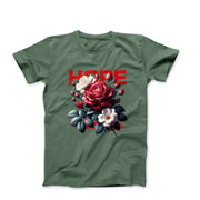 Hope Floral Illustration T-shirt - Plants, Garden & Food - Harvey Ltd