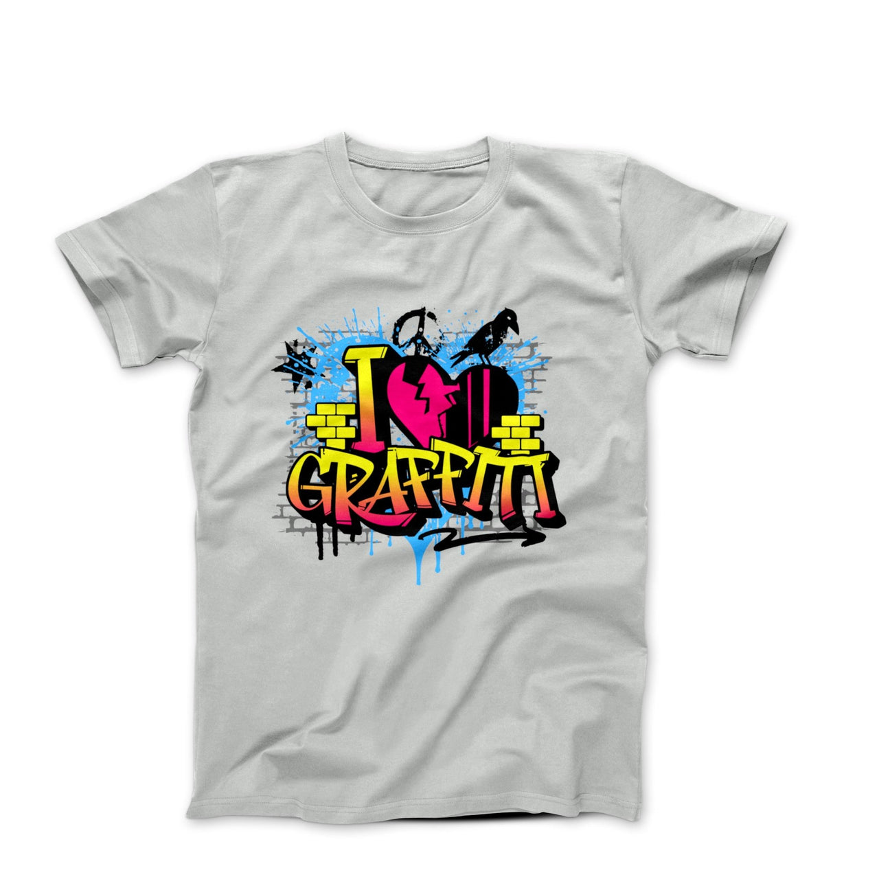 I Love Graffiti Illustration T-shirt - Street, Pop & Media Art - Harvey Ltd
