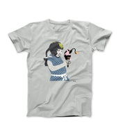 Banksy Girl Holding Ice Cream Bomb T-shirt - Street, Pop & Media Art - Harvey Ltd