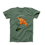 Ikebana Floral Illustration T-shirt - Plants, Garden & Food - Harvey Ltd