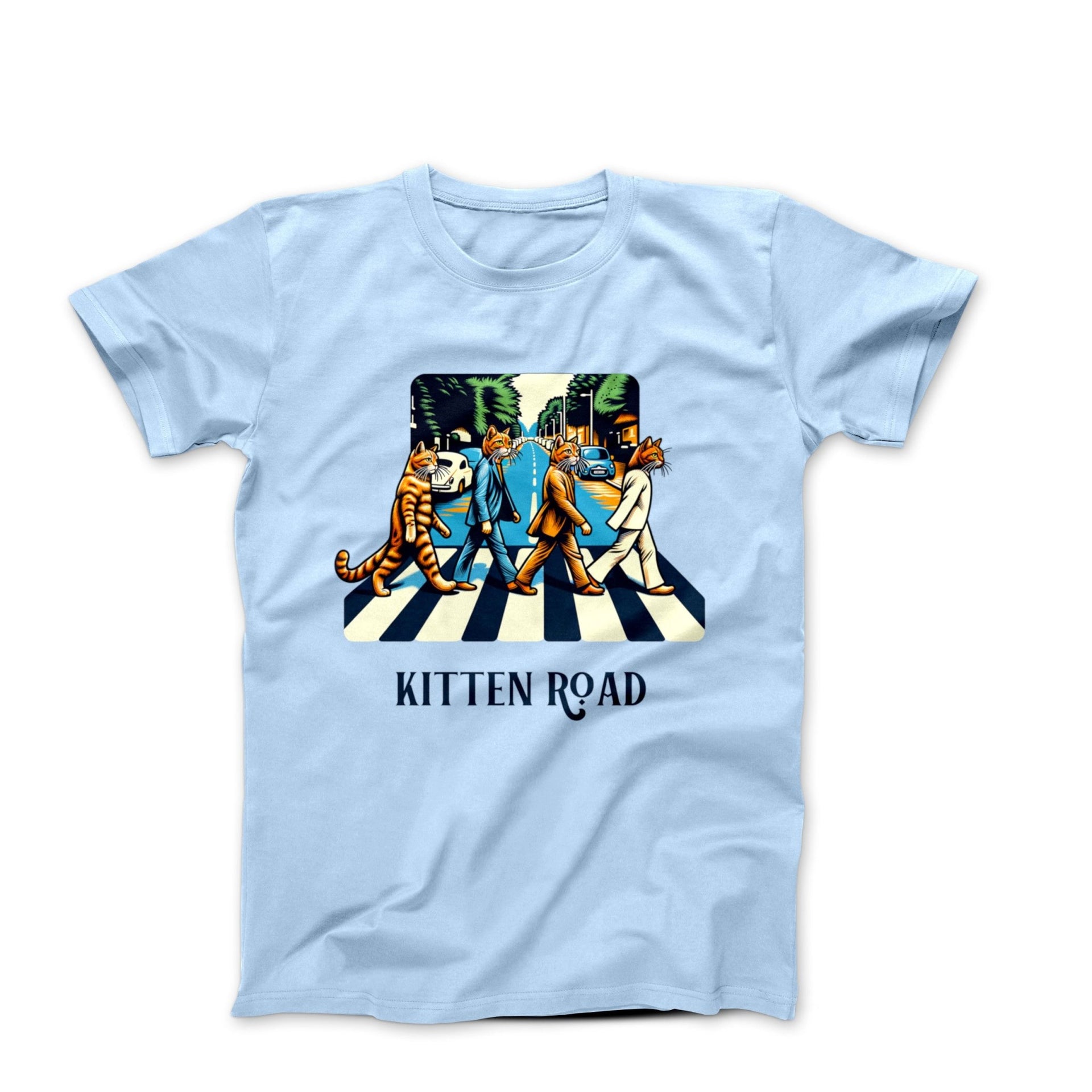 Kitten Road Illustration T-shirt - Pets - Harvey Ltd