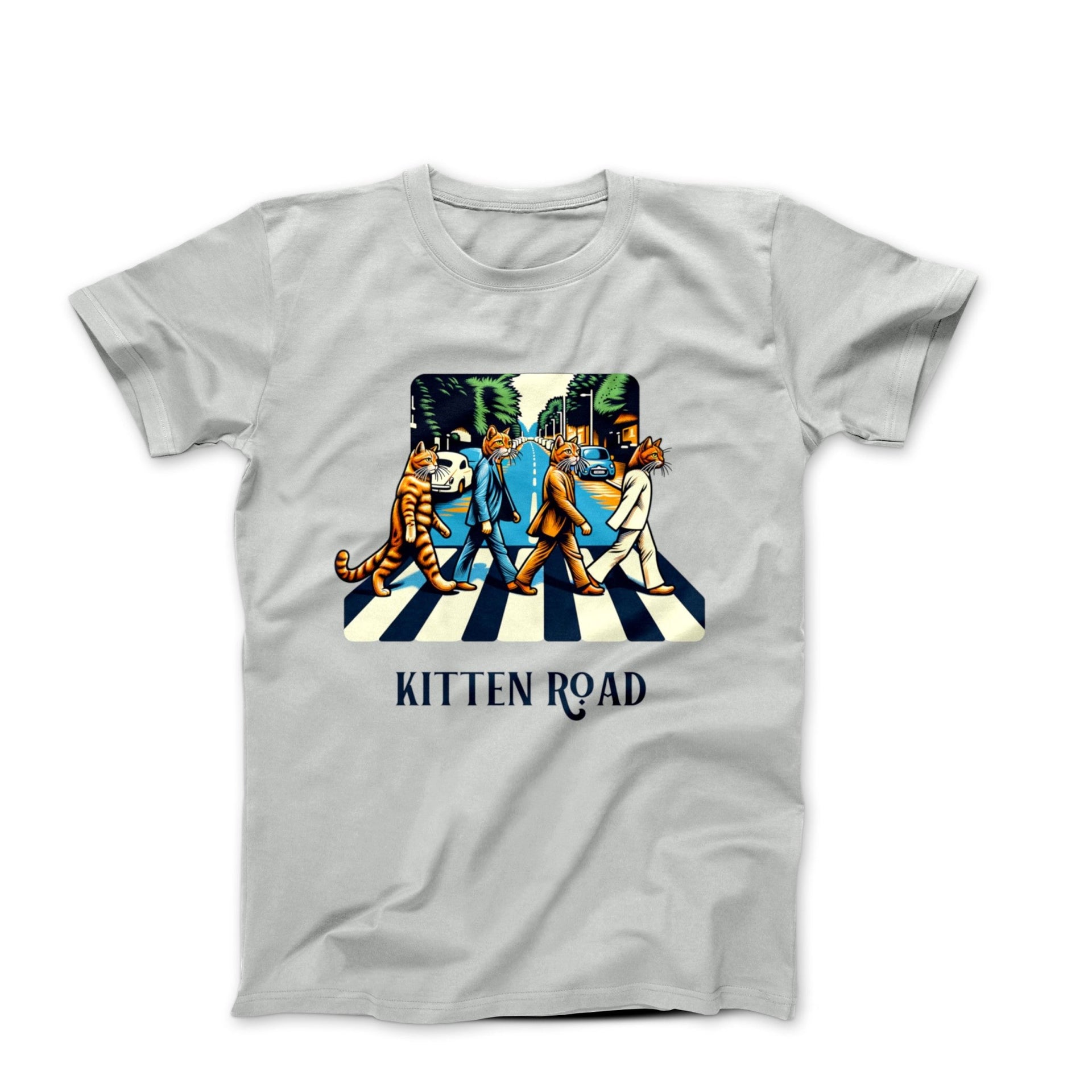 Kitten Road Illustration T-shirt - Pets - Harvey Ltd