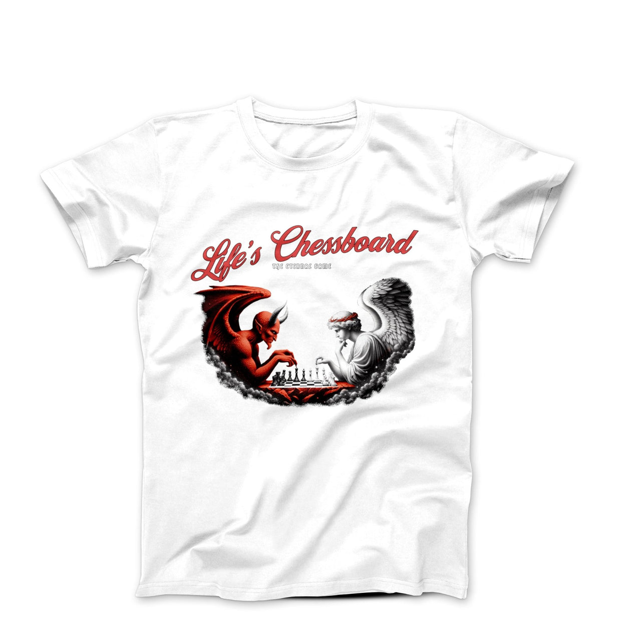 Life's Chessboard Illustration T-shirt - Movies, TV & Others - Harvey Ltd