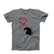 Banksy Love Rat Street Art T-shirt - Street, Pop & Media Art - Harvey Ltd