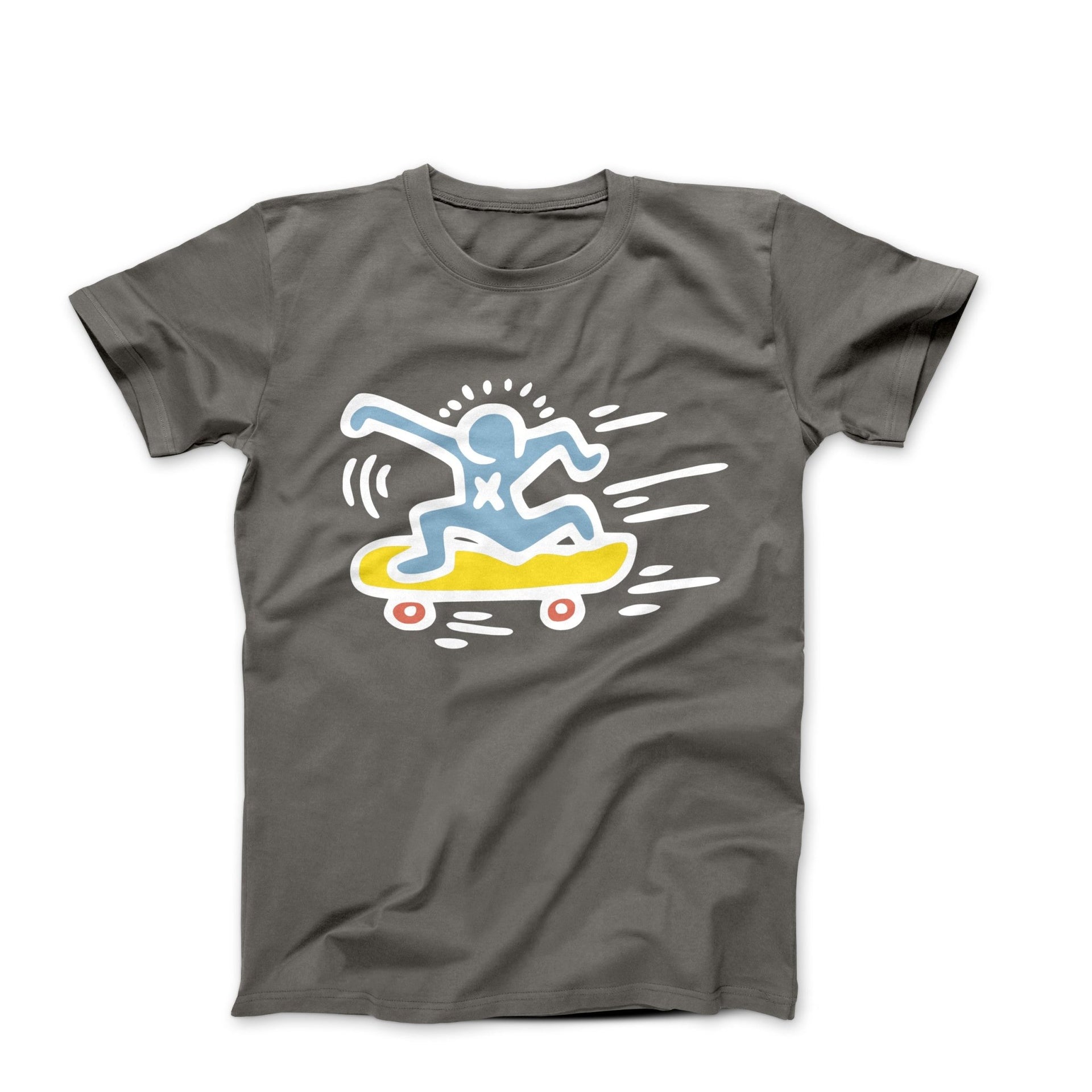 Man Skateboarding Street Art T-shirt - Street, Pop & Media Art - Harvey Ltd