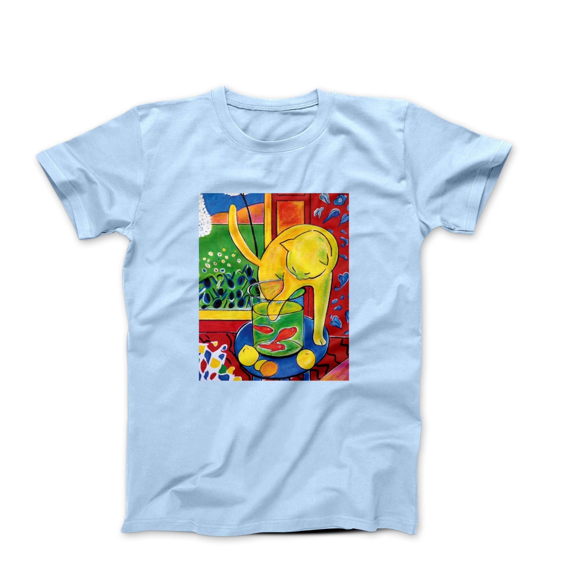 Matisse Cat with Red Fish Art T-Shirt - Greatest Artists - Harvey Ltd