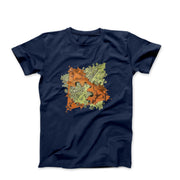 M.C. Escher Double Planetoid (1949) Artwork T-shirt - Greatest Artists - Harvey Ltd