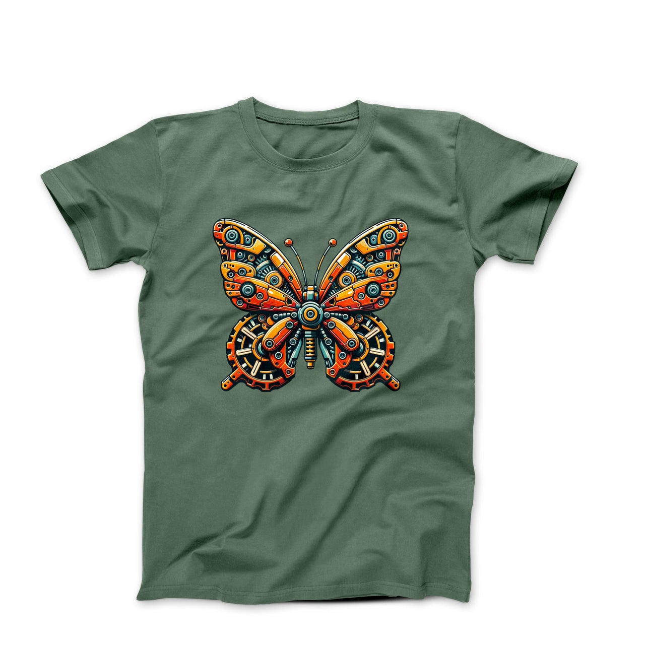 Mechanical Butterfly Illustration T-shirt - Plants, Garden & Food - Harvey Ltd