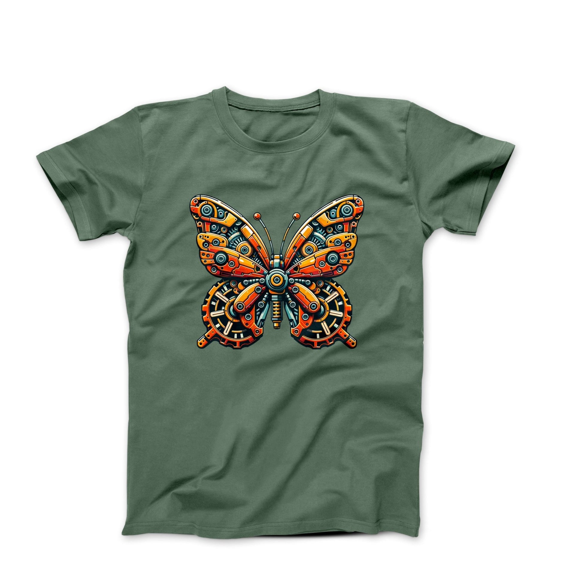 Mechanical Butterfly Illustration T-shirt - Plants, Garden & Food - Harvey Ltd