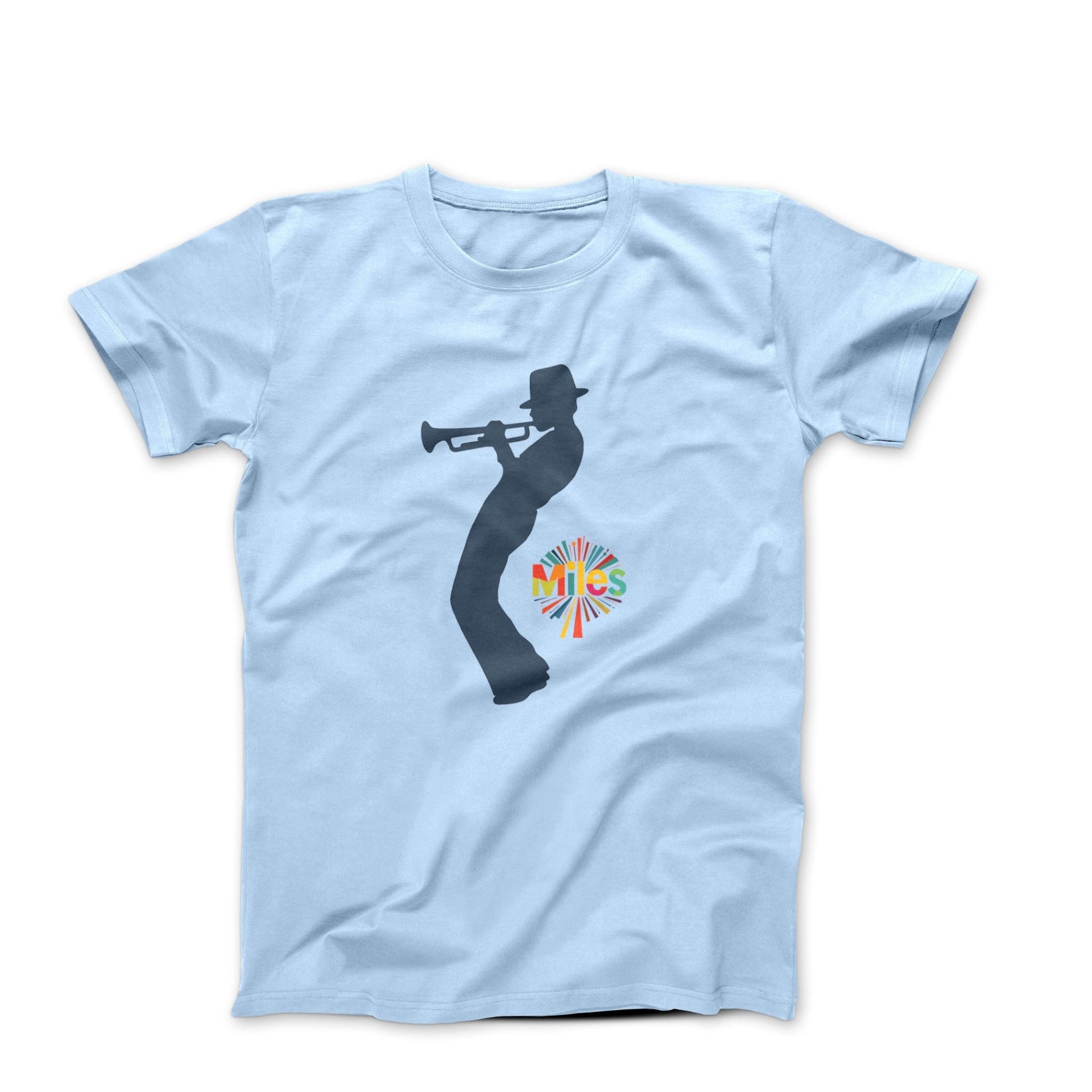 Miles Davis With His Trumpet Sketch T-shirt - Comics, Movies & Music - Harvey Ltd