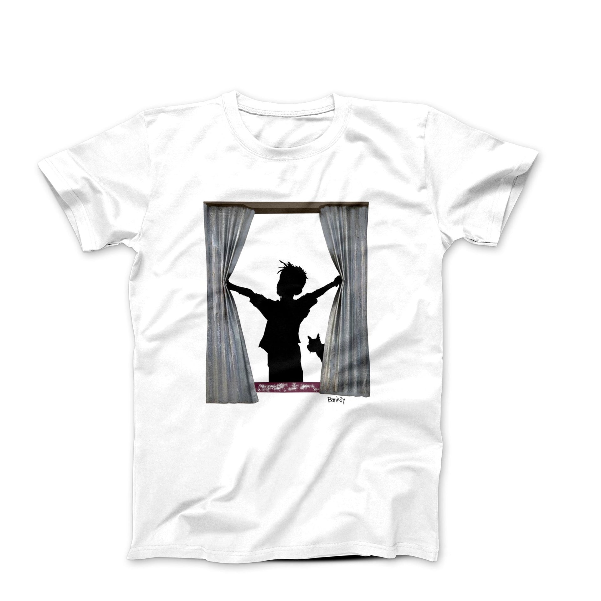 Banksy Morning Is Broken Street Art T-shirt - Street, Pop & Media Art - Harvey Ltd