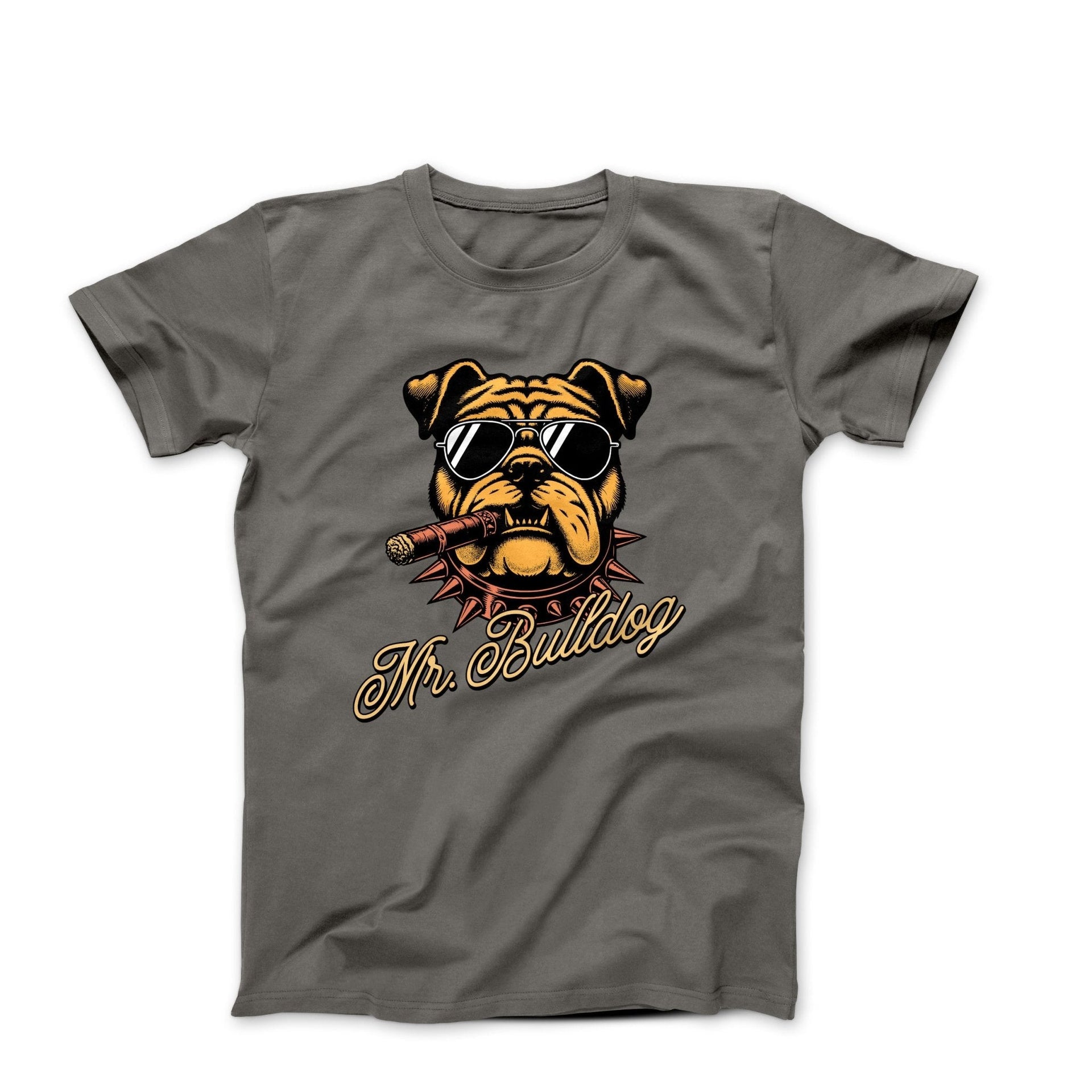 Mr. Bulldog Character Illustration T-shirt - Pets & Animals - Harvey Ltd