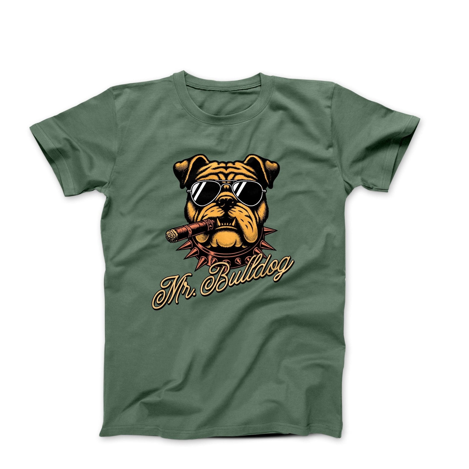 Mr. Bulldog Character Illustration T-shirt - Pets & Animals - Harvey Ltd