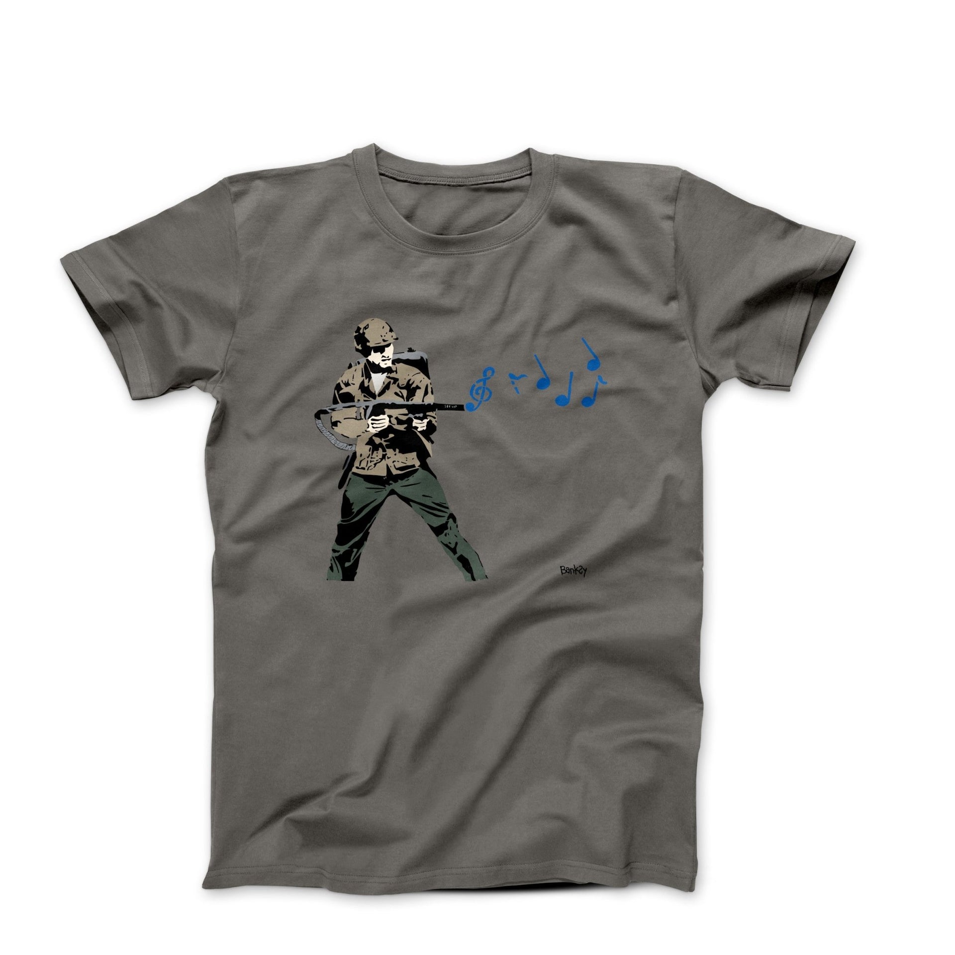 Banksy Music Soldier Street Art T-shirt - Street, Pop & Media Art - Harvey Ltd