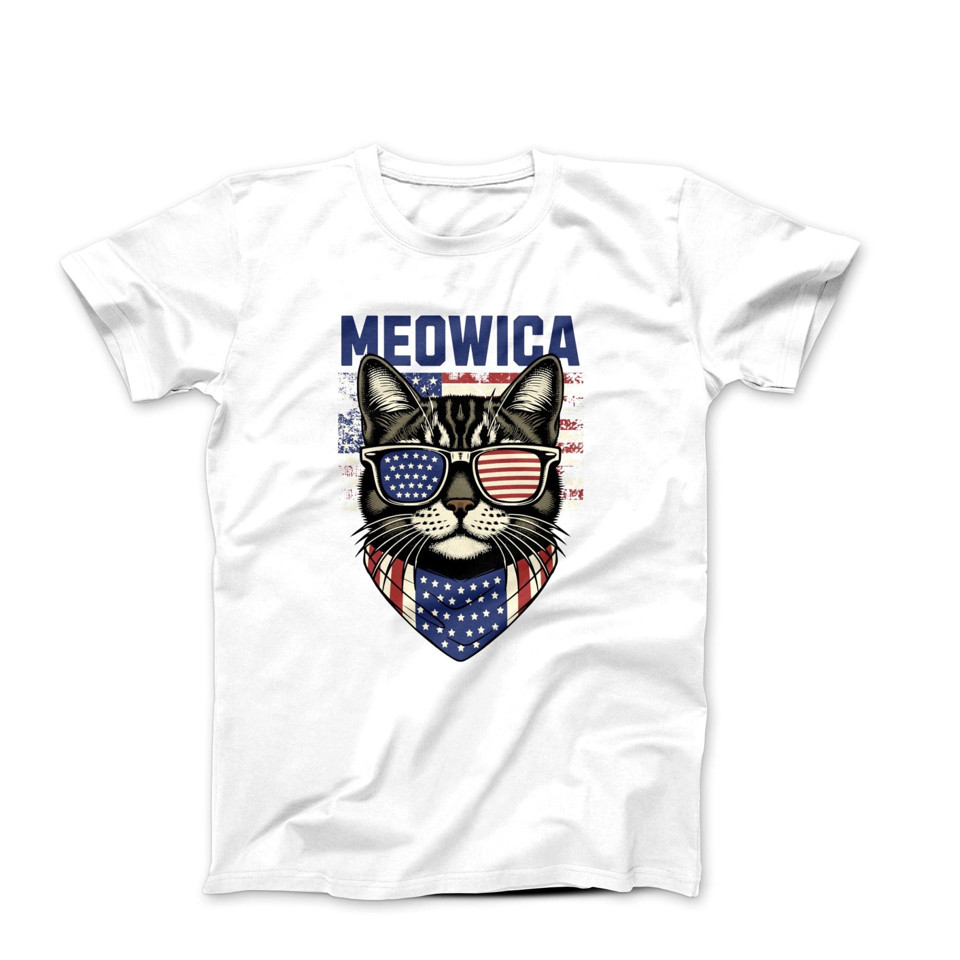 Patriot Cat Illustration T-shirt - Movies, TV & Others - Harvey Ltd