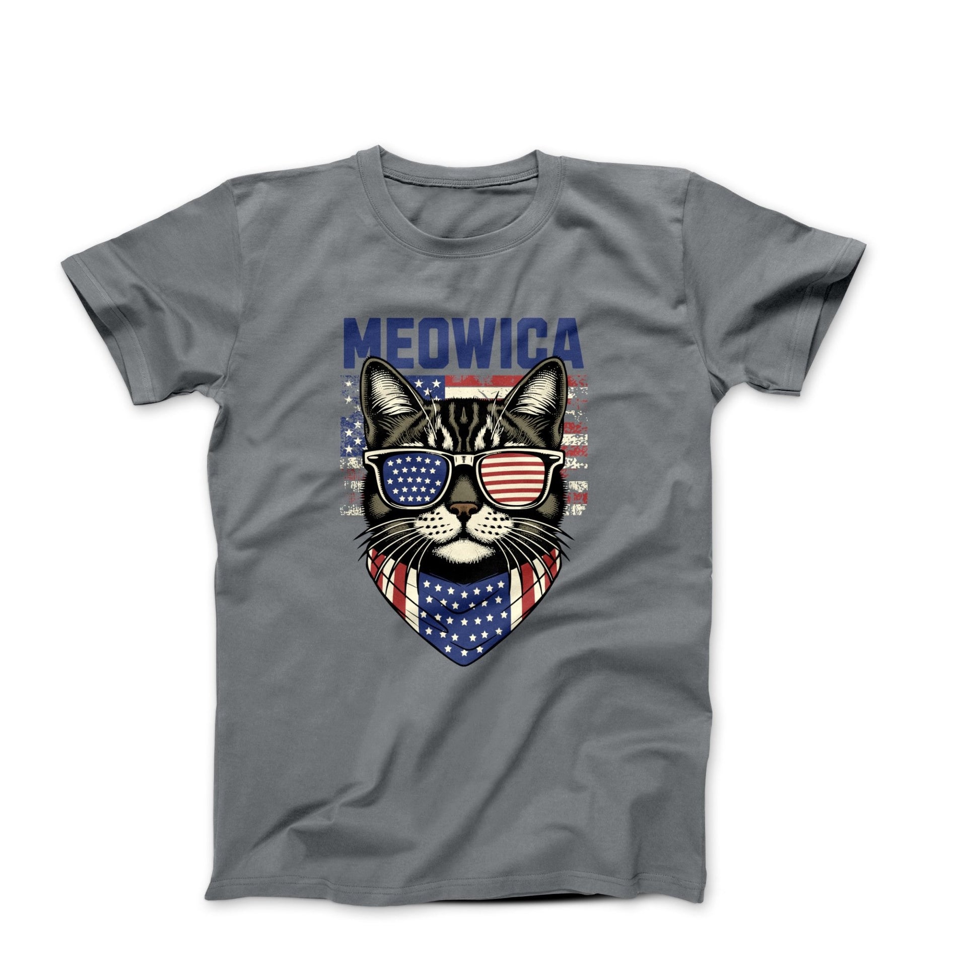 Patriot Cat Illustration T-shirt - Movies, TV & Others - Harvey Ltd