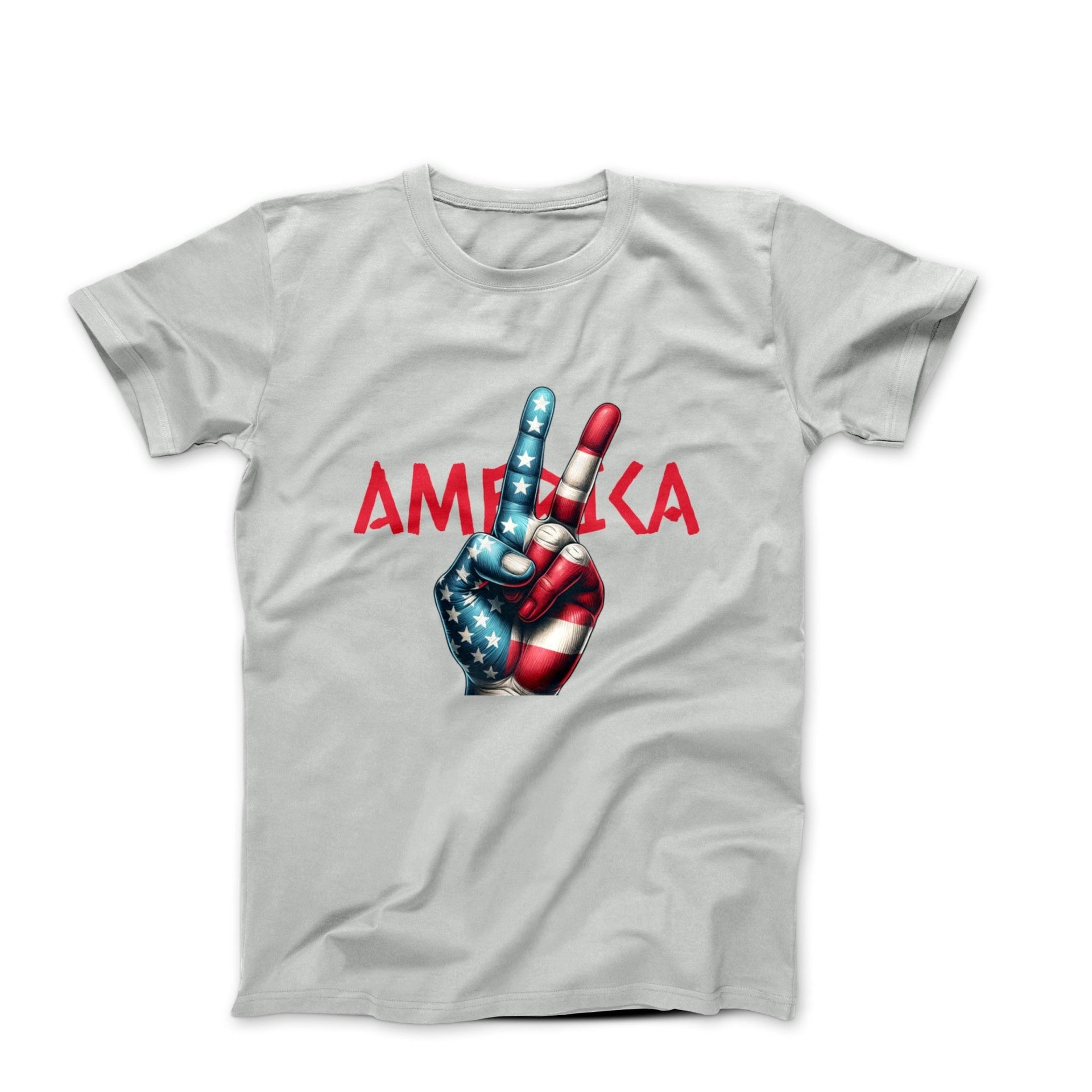 Peace Love America Illustration T-shirt - Movies, TV & Others - Harvey Ltd