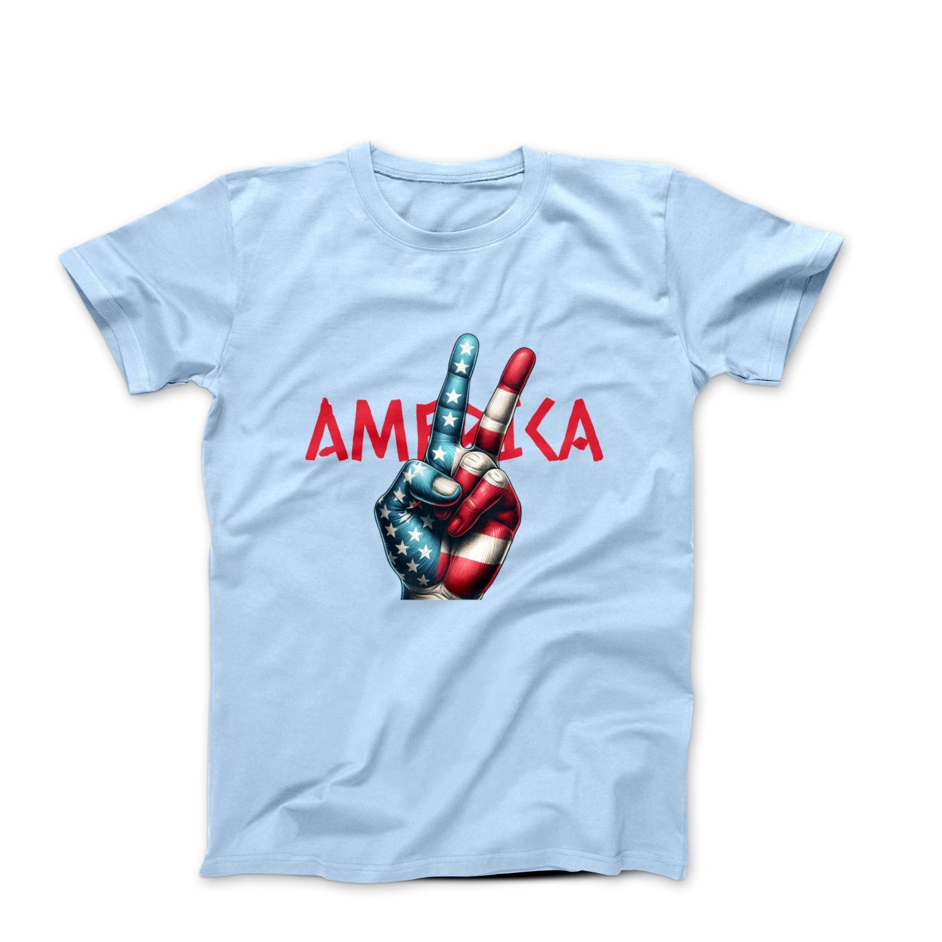Peace Love America Illustration T-shirt - Movies, TV & Others - Harvey Ltd