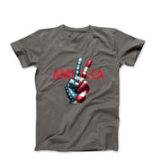 Peace Love America Illustration T-shirt - Movies, TV & Others - Harvey Ltd