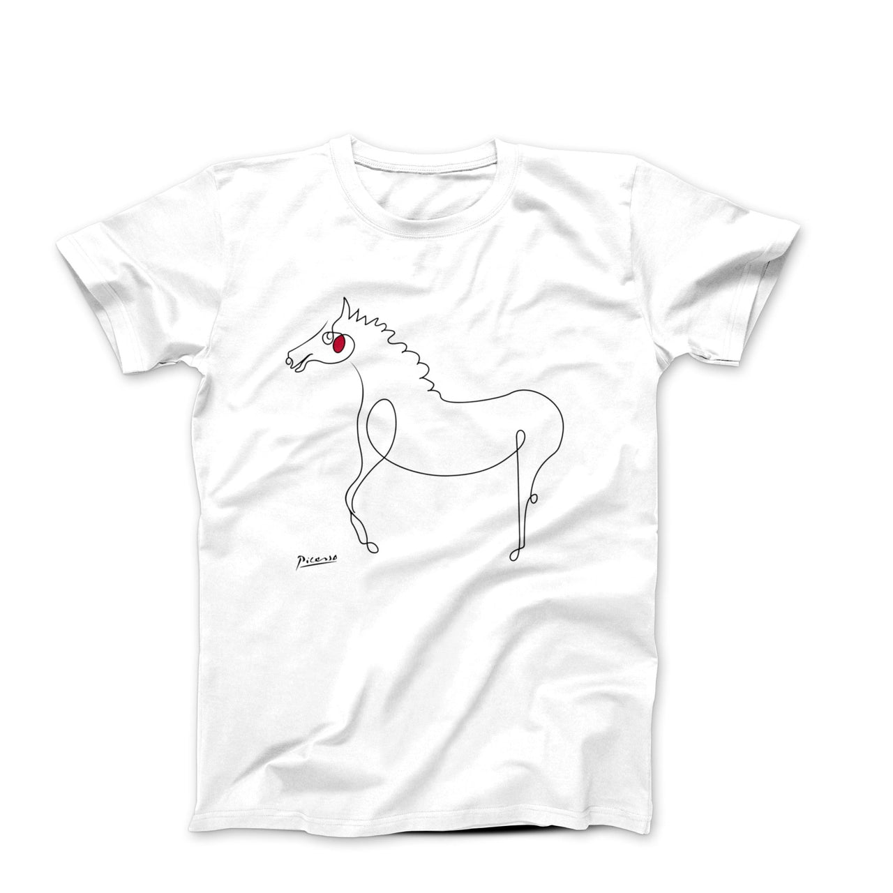 Picasso Horse Line Sketch T-shirt - Greatest Artists - Harvey Ltd