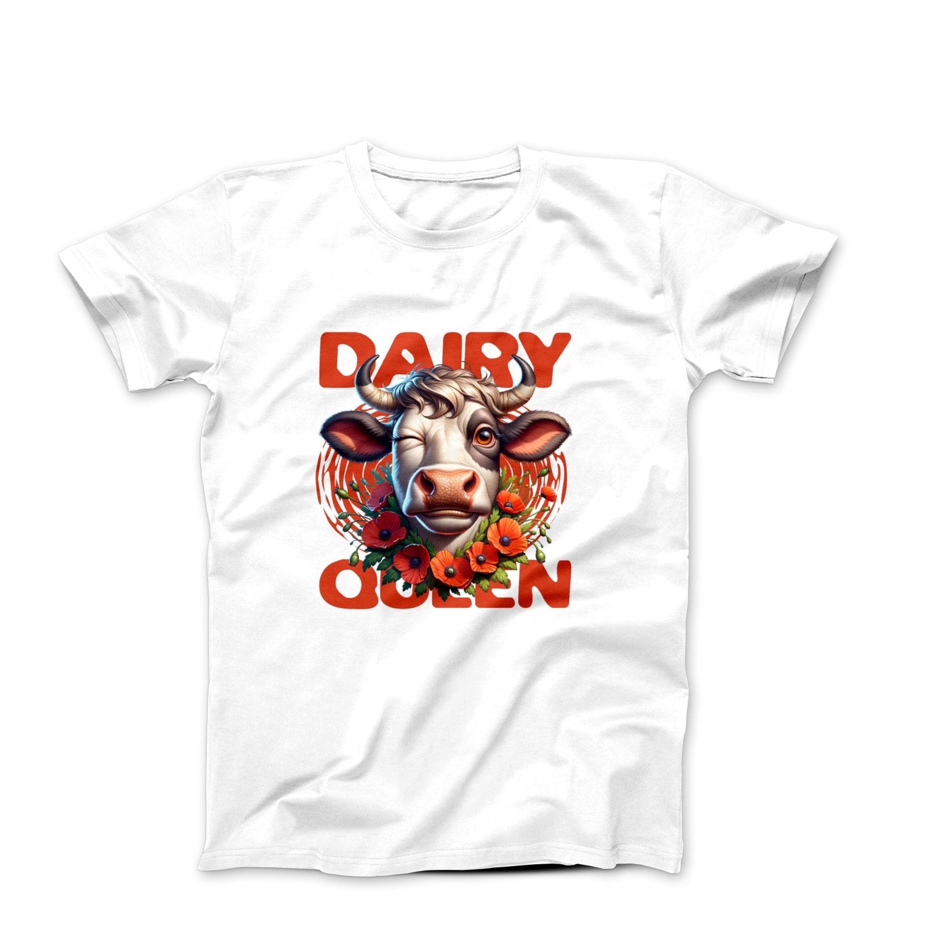 Queen of Dairy Illustration T-shirt - Humorous, Lifestyle & Others - Harvey Ltd