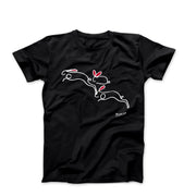 Picasso The Rabbits Line Drawing T-shirt - Greatest Artists - Harvey Ltd