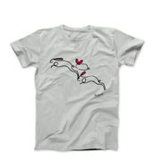 Picasso The Rabbits Line Drawing T-shirt - Greatest Artists - Harvey Ltd