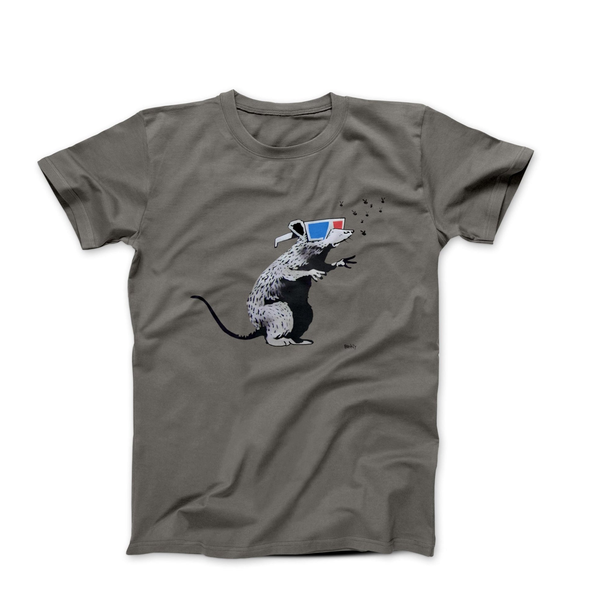 Banksy 3D Rat Street Art T-shirt - Street, Pop & Media Art - Harvey Ltd