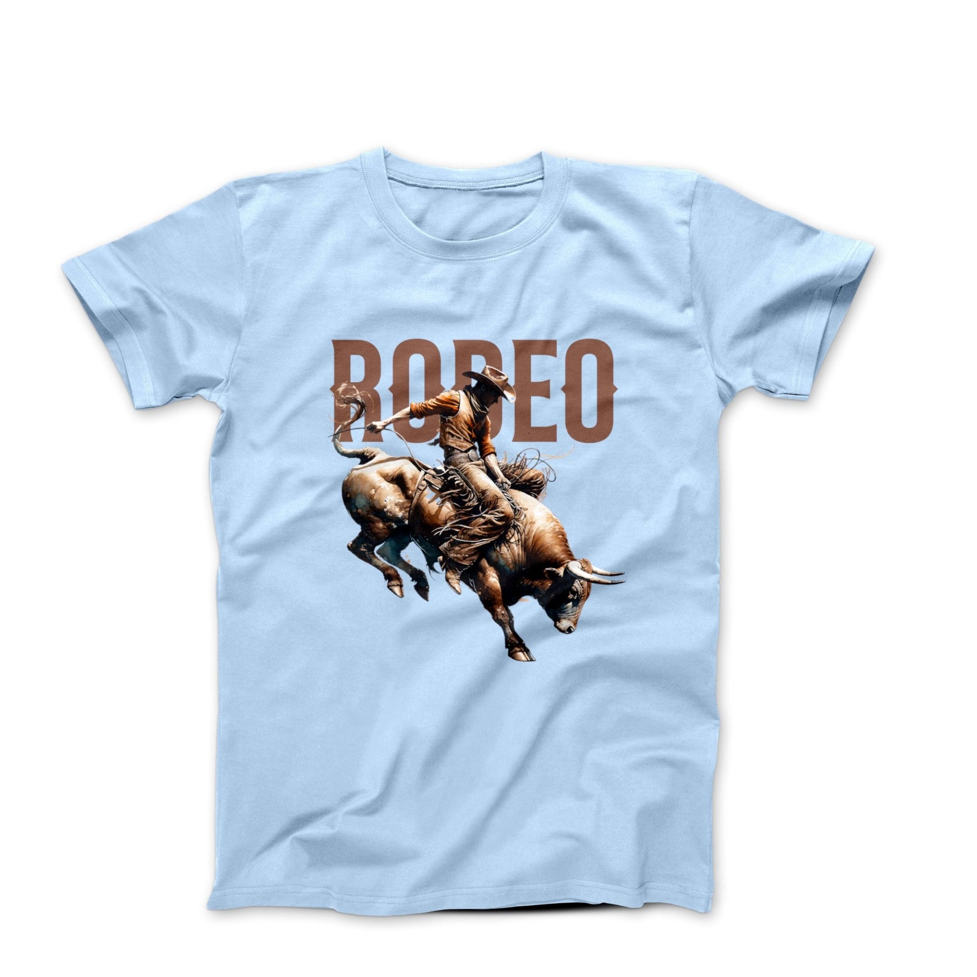 Rodeo Bull Illustration T-shirt - Americana & Patriotic - Harvey Ltd