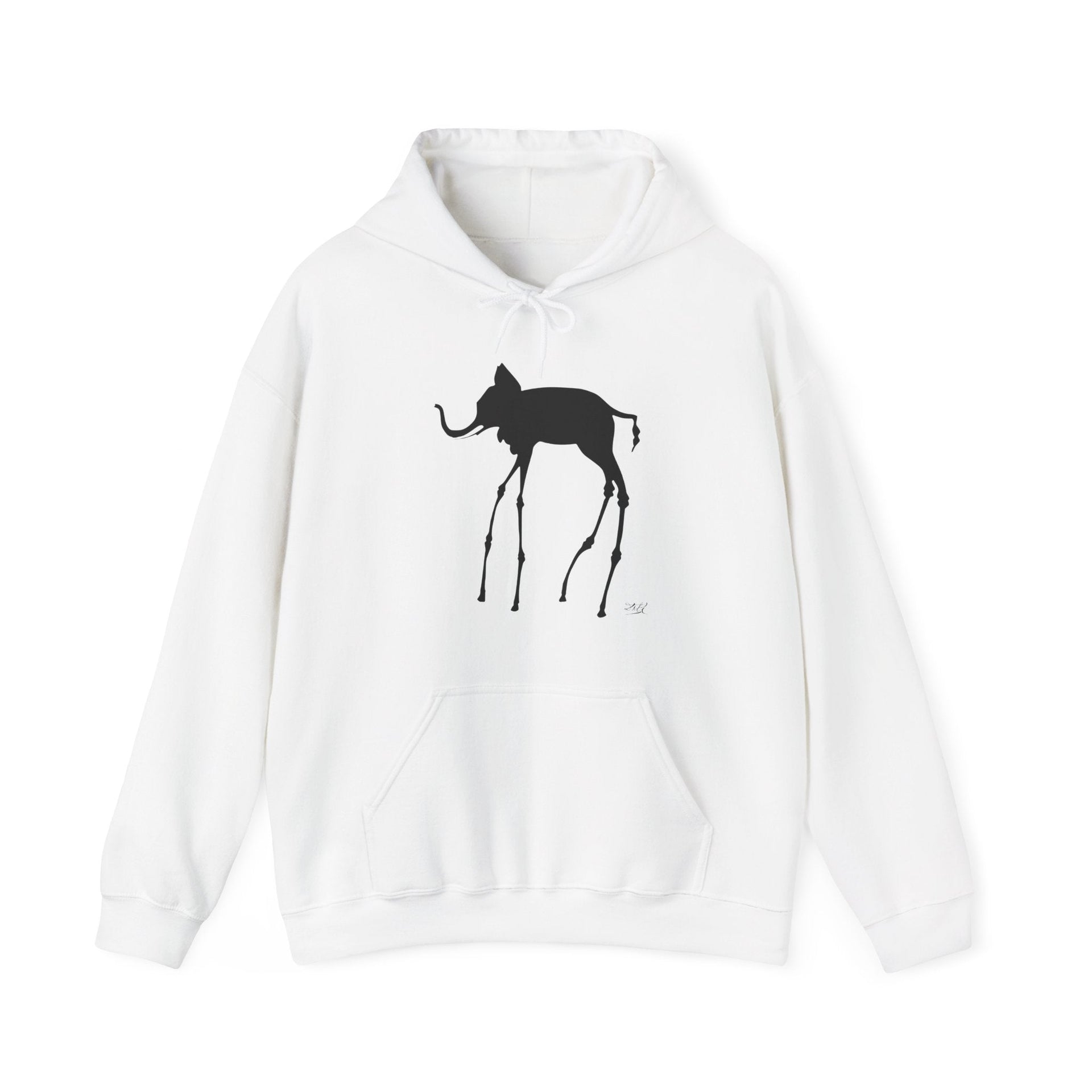 Salvador Dali The Elephants (1948) Artwork Hoodie - Greatest Artists - Harvey Ltd