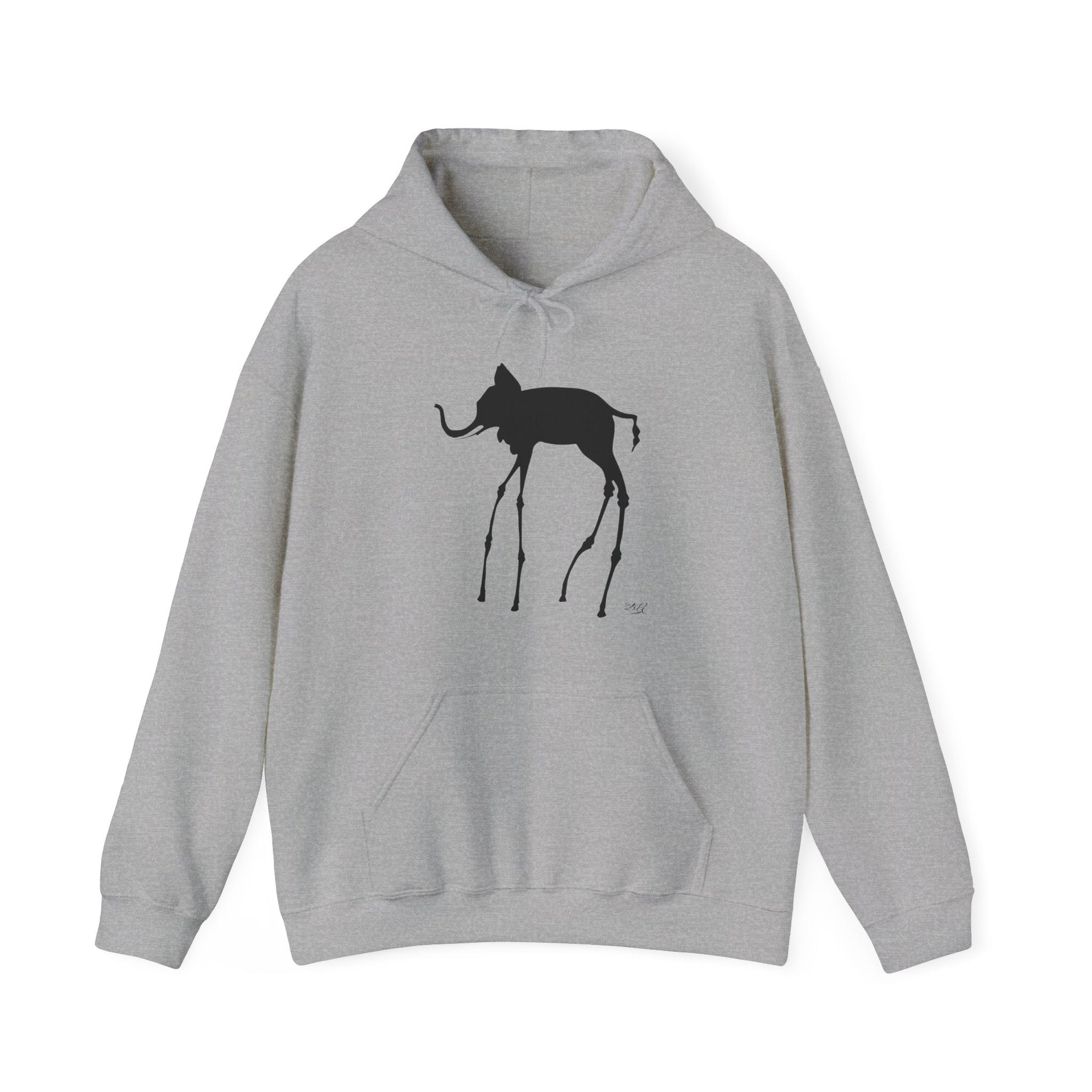 Salvador Dali The Elephants (1948) Artwork Hoodie - Greatest Artists - Harvey Ltd