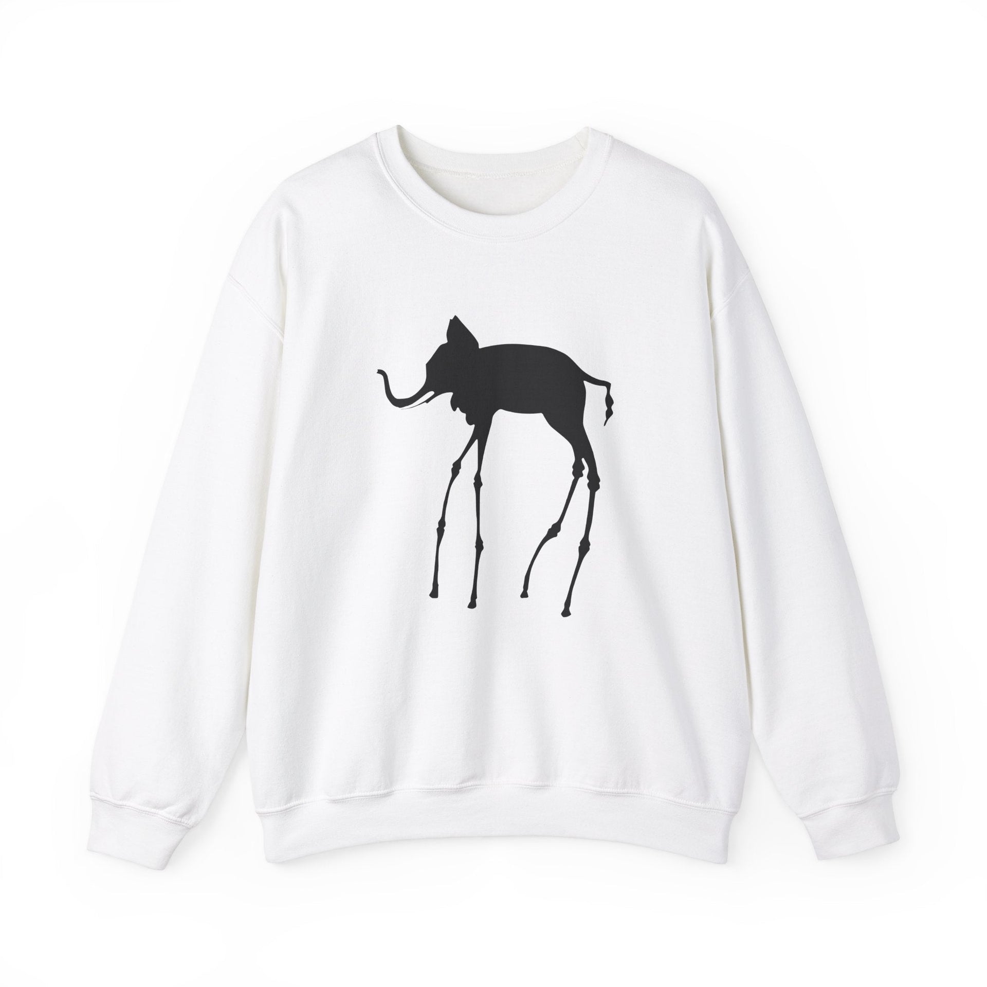 Salvador Dali The Elephants (1948) Artwork Sweatshirt - Greatest Artists - Harvey Ltd