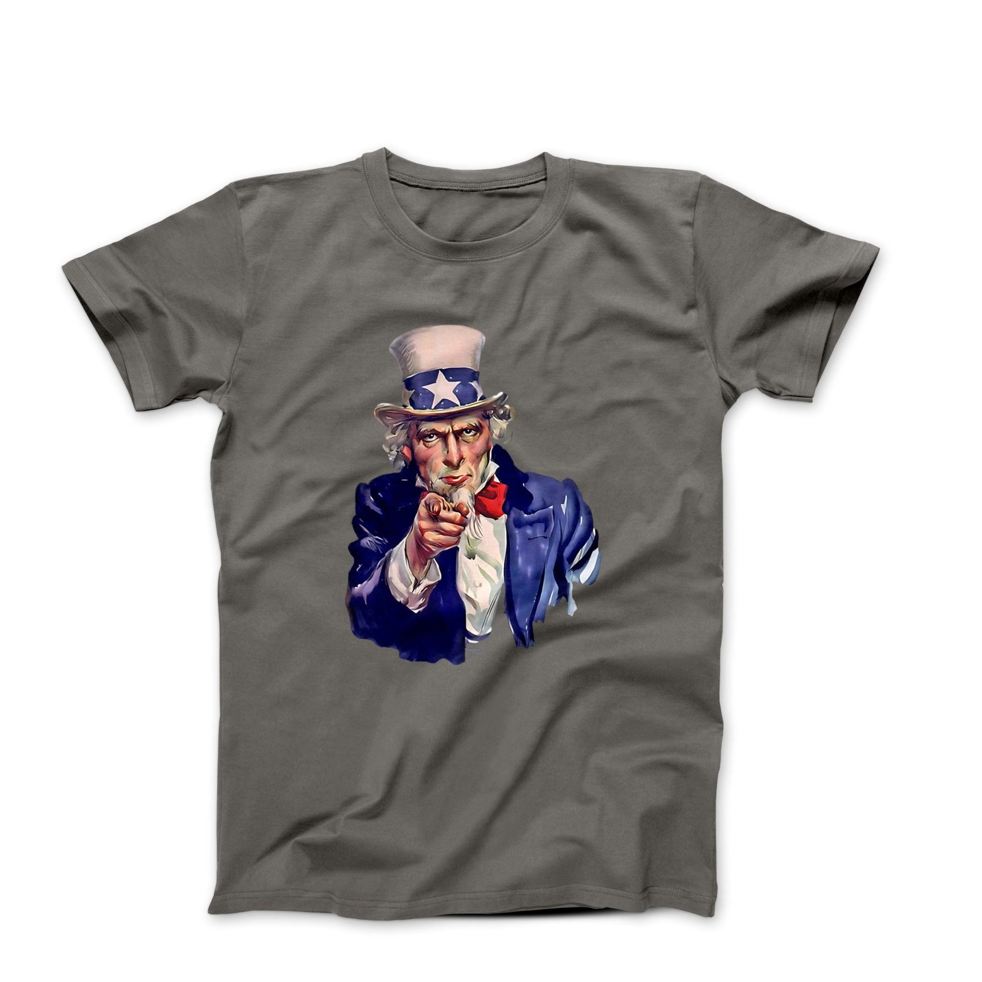 Uncle Sam Watercolor Illustration T-shirt - Movies, TV & Others - Harvey Ltd