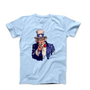 Uncle Sam Watercolor Illustration T-shirt - Movies, TV & Others - Harvey Ltd