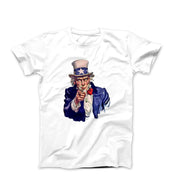 Uncle Sam Watercolor Illustration T-shirt - Movies, TV & Others - Harvey Ltd