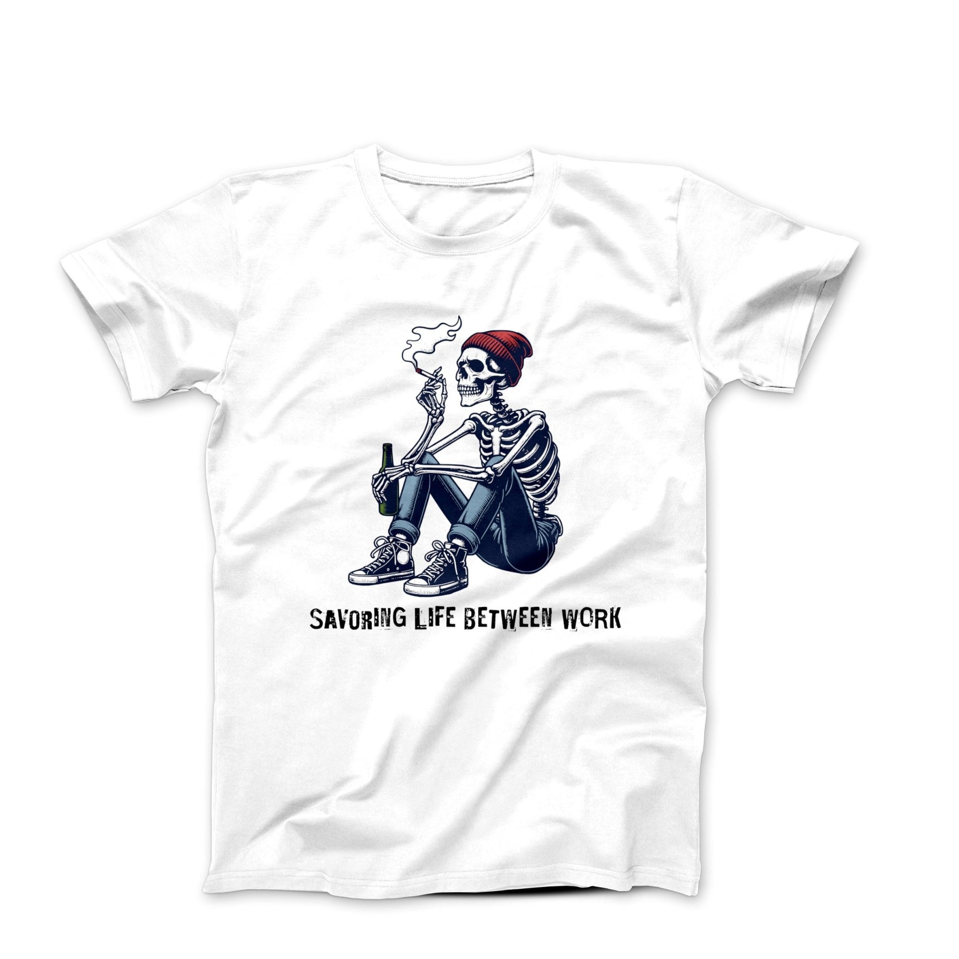 Savoring Life Between Work Illustration T-shirt - Movies, TV & Others - Harvey Ltd