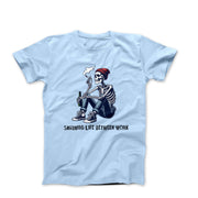 Savoring Life Between Work Illustration T-shirt - Movies, TV & Others - Harvey Ltd