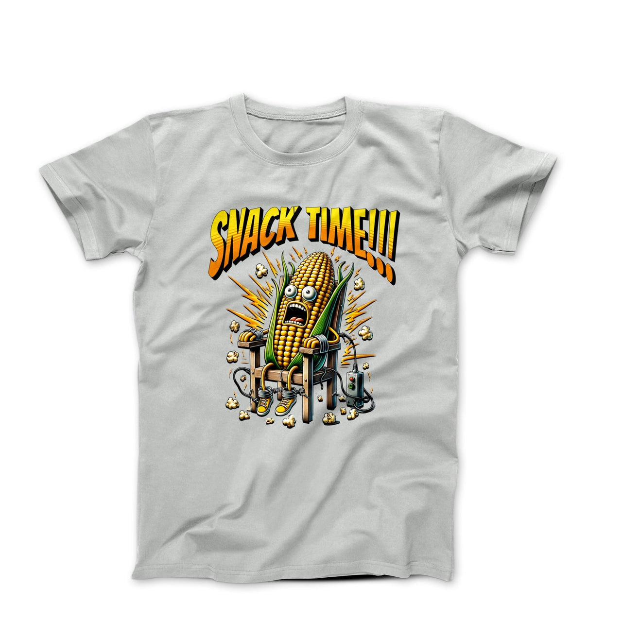Snack Time Popcorn Illustration T-shirt - Plants, Garden & Food - Harvey Ltd