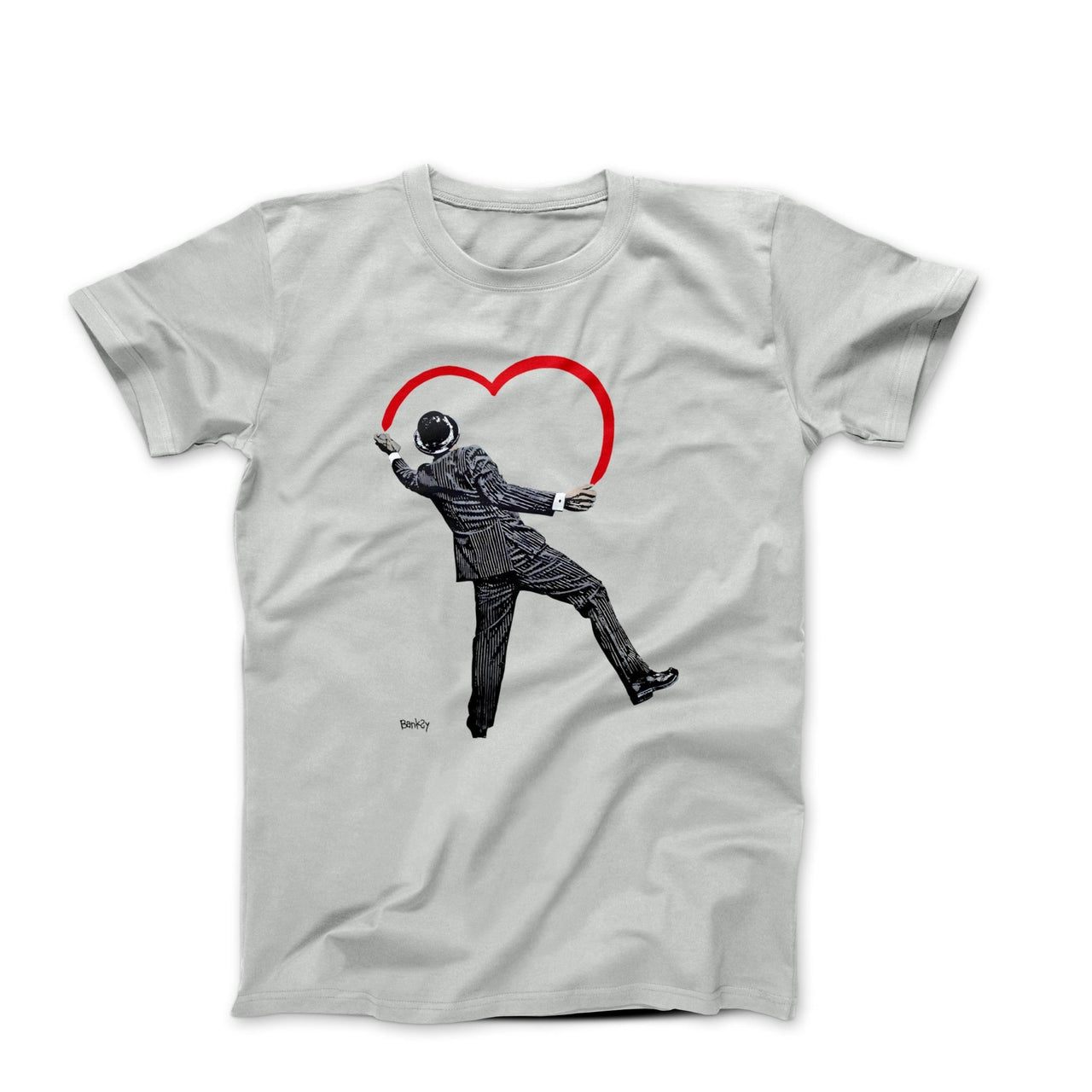Banksy Spraypainting Heart Street Art T-shirt - Street, Pop & Media Art - Harvey Ltd