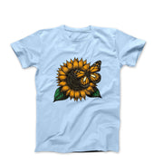 Sunflower and Butterfly Illustration T-shirt - Plants, Garden & Food - Harvey Ltd