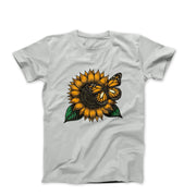 Sunflower and Butterfly Illustration T-shirt - Plants, Garden & Food - Harvey Ltd