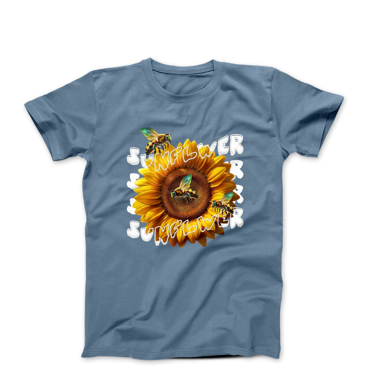 Sunflower & Bee Illustration T-shirt - Plants, Garden & Food - Harvey Ltd