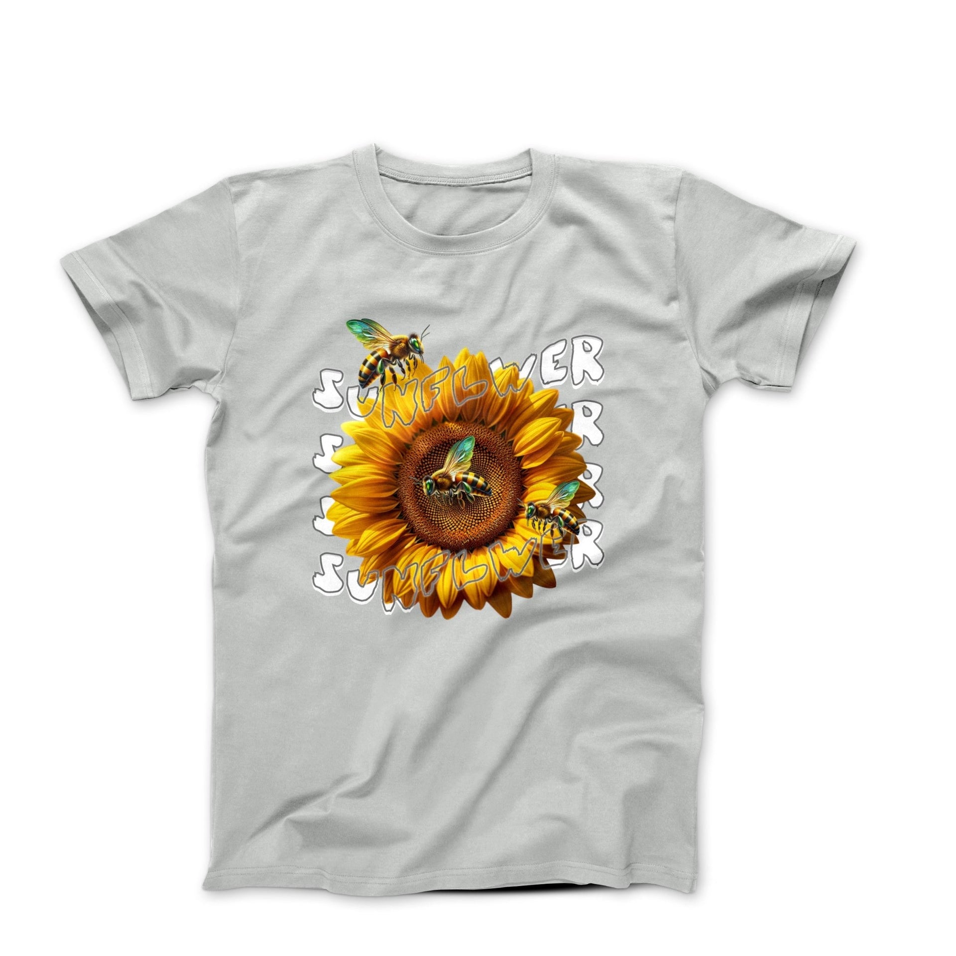 Sunflower & Bee Illustration T-shirt - Plants, Garden & Food - Harvey Ltd
