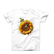 Sunflower & Bee Illustration T-shirt - Plants, Garden & Food - Harvey Ltd