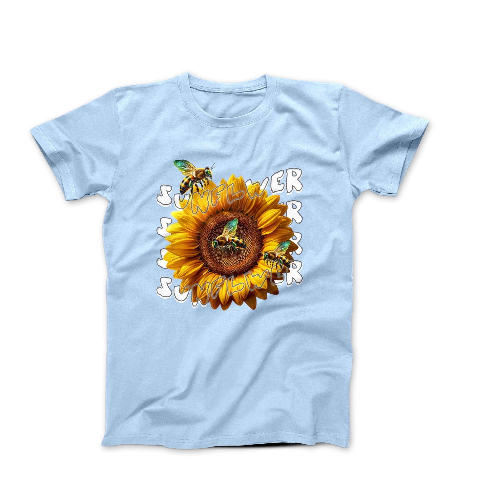 Sunflower & Bee Illustration T-shirt - Plants, Garden & Food - Harvey Ltd
