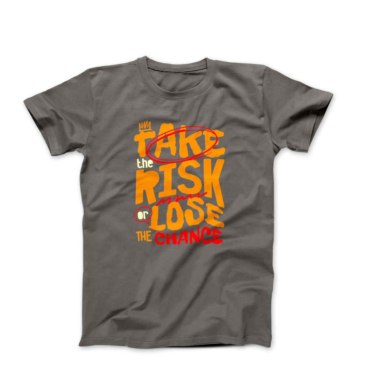 Take The Risk Illustration T-shirt - Movies, TV & Others - Harvey Ltd