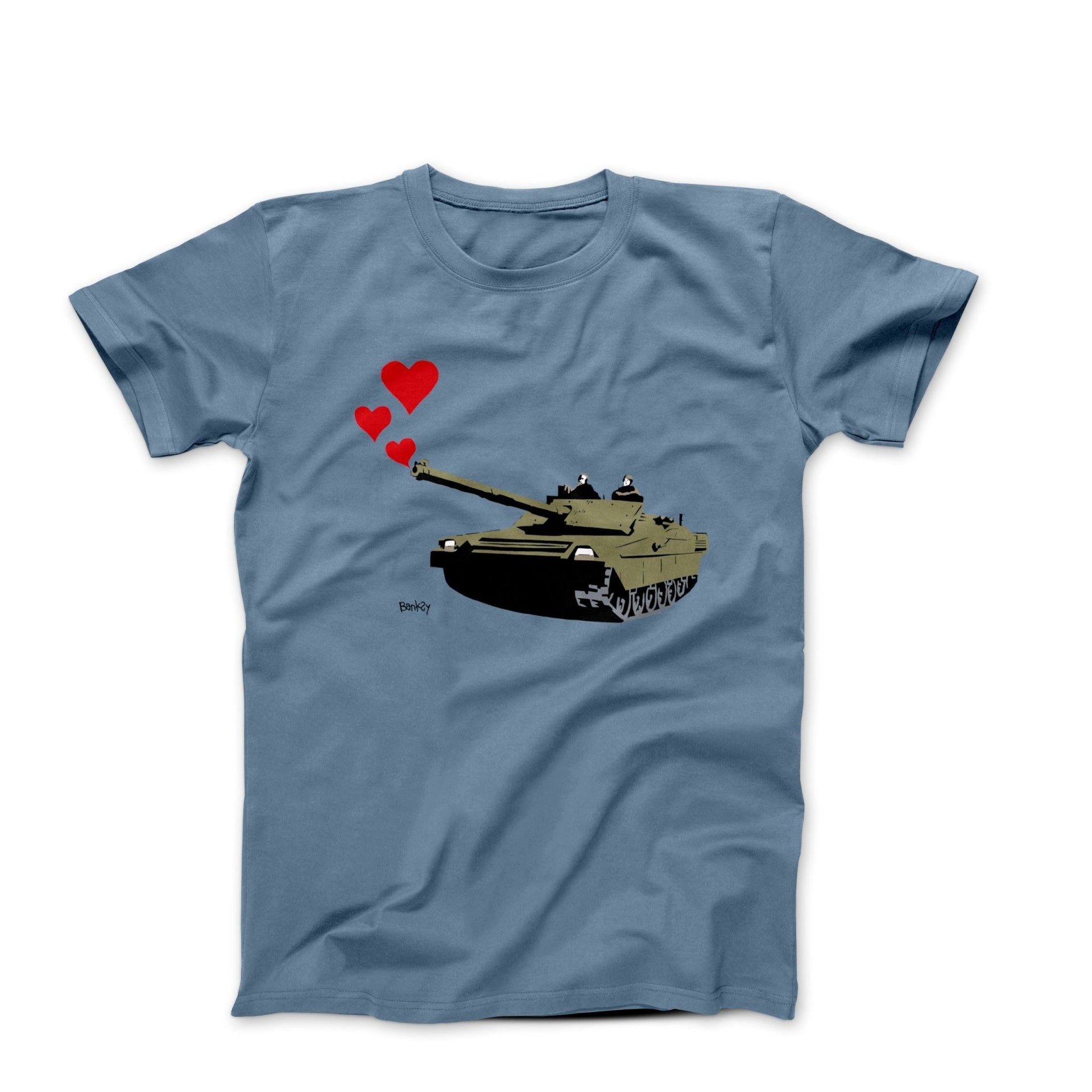 Banksy Tank Hearts (2011) Street Art T-shirt - Street, Pop & Media Art - Harvey Ltd