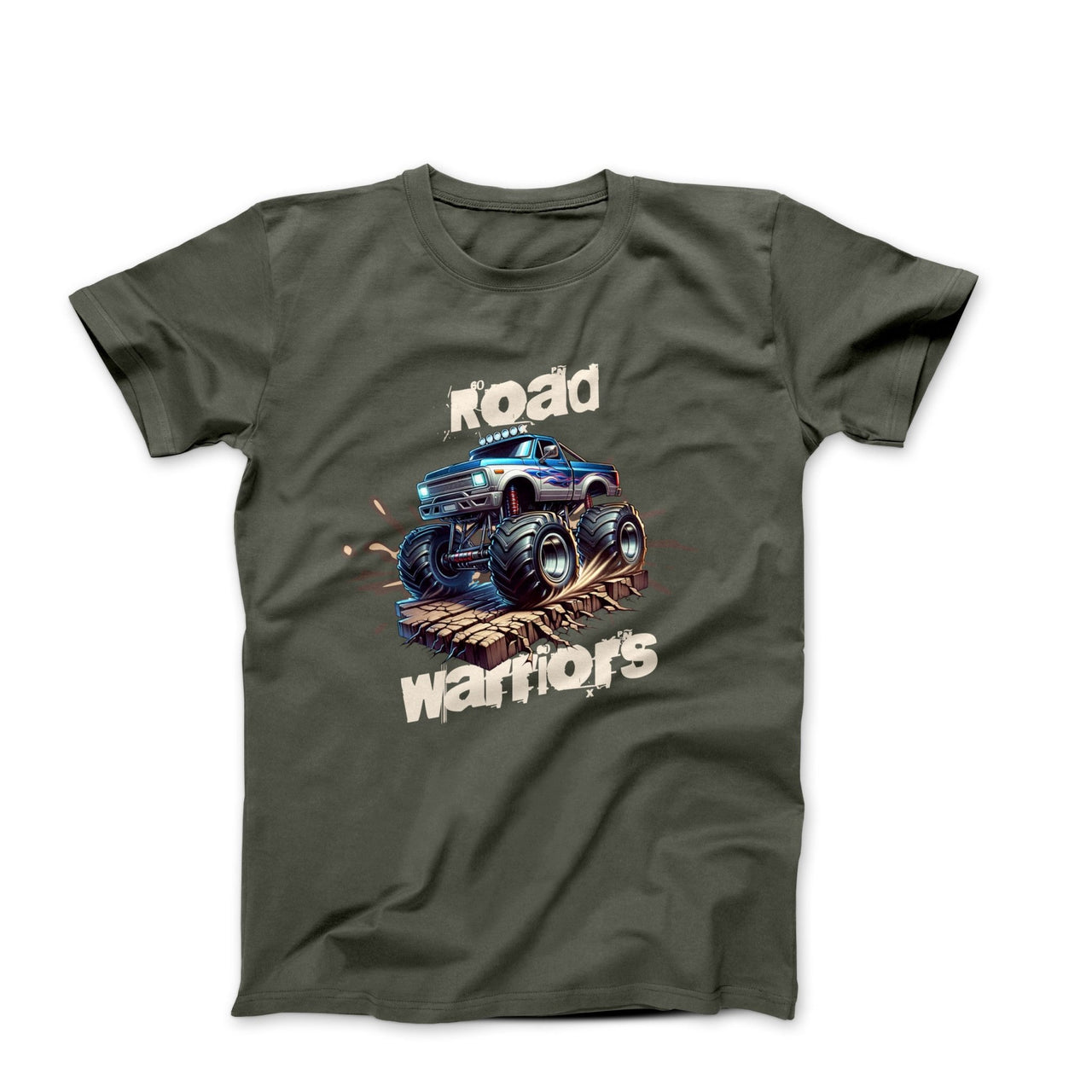 Truck Road Warriors Illustration T-shirt - Cars, Trucks & Cycles - Harvey Ltd