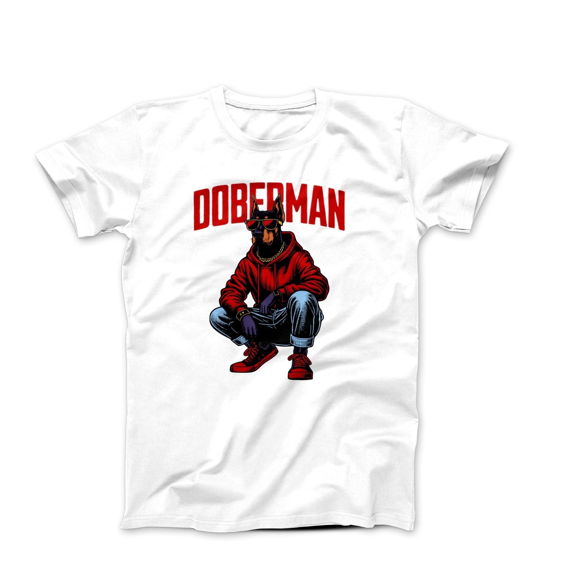 Urban Doberman Digital Illustration T-shirt - Pets & Animals - Harvey Ltd
